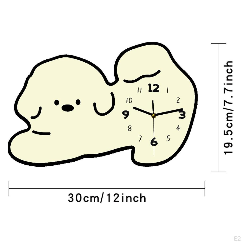 Wall Clock for Indoor , Non-Ticking And Quiet Kids Rooms
