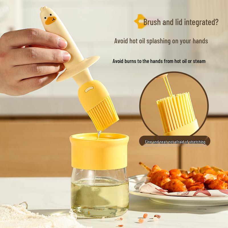 High-Temperature Resistant Silicone Oil Brush Bottle for Kitchen and BBQ