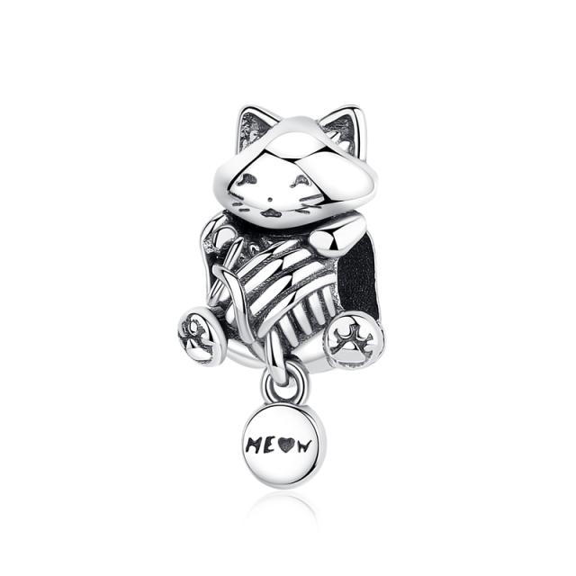 

Original 925 Sterling Silver Charm Dog Puppy Cat Paw Pendant Charms Fit Bracelets Necklaces Diy Jewelry for Women