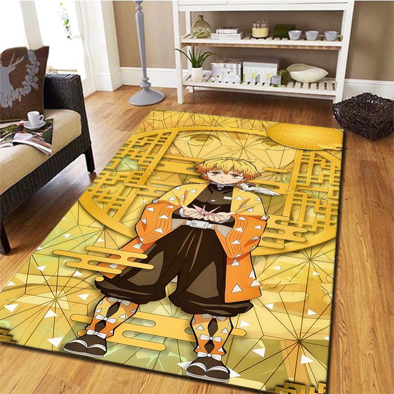 Dämonentöter Teppich für Wohnzimmer Schlafzimmer Zuhause Sofadekoration Kinder Spiel rutschfeste Bodenmatte