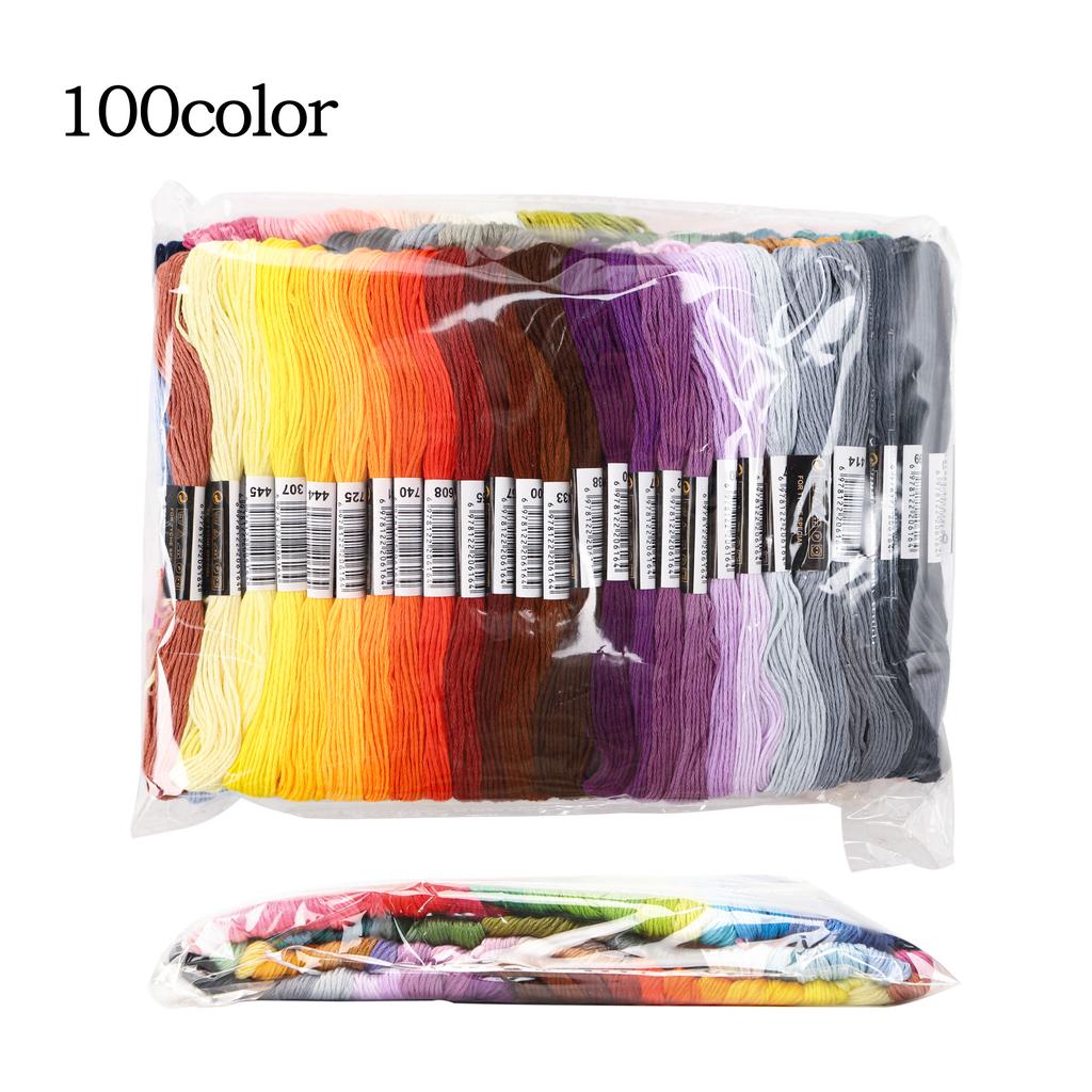 50/100/150/200/447 Pieces Cross Stitch Embroidery Floss Home Sewing Craft Thread 8 Meters Per Skein not repeat DMC Colors