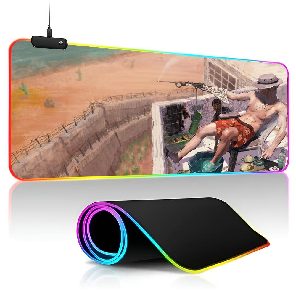 

Rust 2013 Mouse Pad game RPG 40x90cm Mouse Mat Gaming Mousepads LED Keyboard Mats Luminous Desk Pads Mouse Pad For PC RGB600x300x3mm