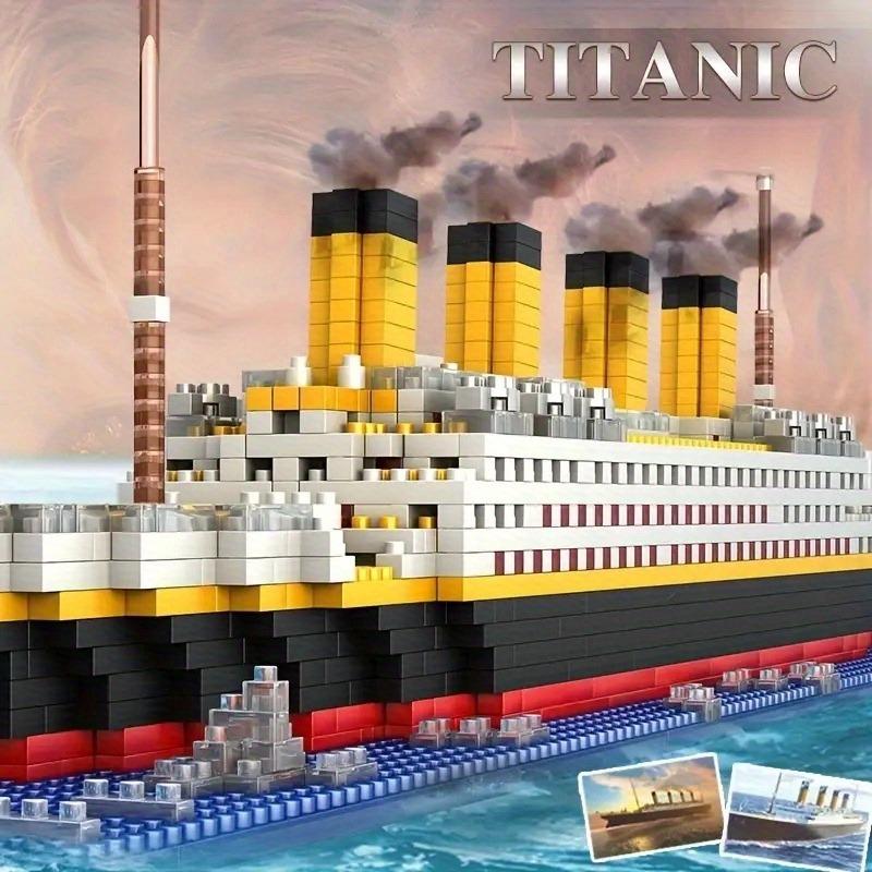 Non-Toxic Titanic Micro Building Blocks Diy Assembled Boat Model Building Blocks Toy Cruise Ornaments Educational Handmade Model