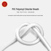 GAOHUI RVV 2-Core 1.5mm² White Power Cable