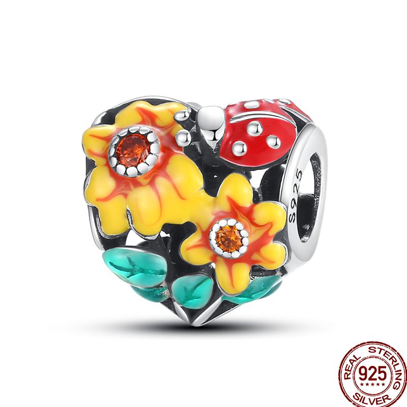 Copper Spring Insect Butterfly Series Gift Beads Suitable For 3Mm Original Bracelet Diy Birthday