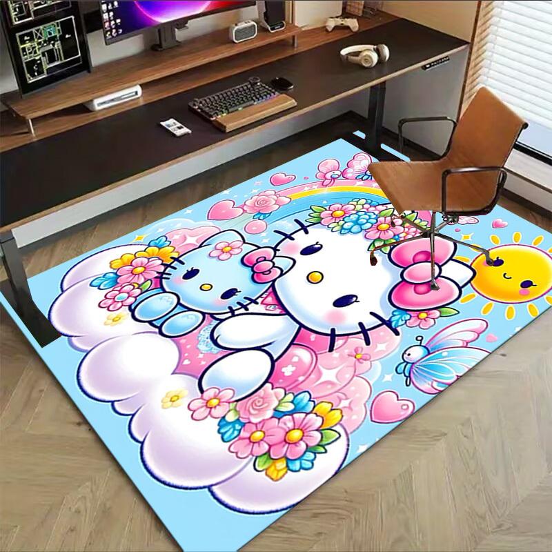 1 szt. Dywanik Hello Kitty Dywanik do biura Mata zewnętrzna Dekoracja domu Dywanik obszarowy Prezent festiwalowy