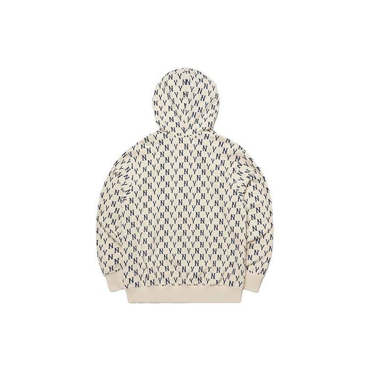 New MLB Old Flower Sweatshirts Unisex Cream 3ATRM0121-50CRS