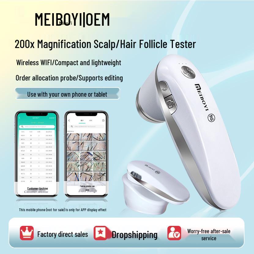 

Wireless High-Definition Scalp & Hair Analyzer белый