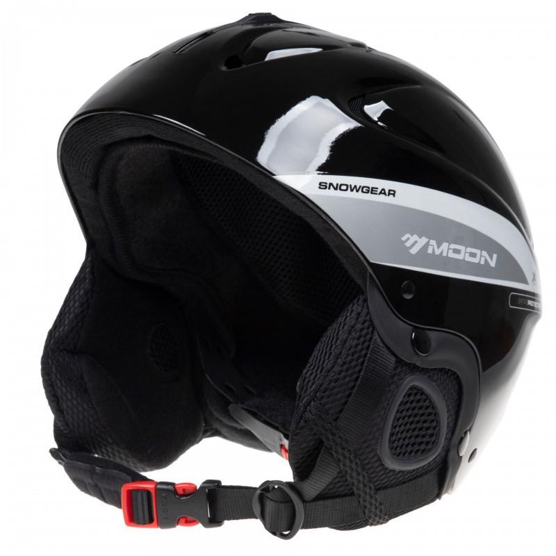 

MOON Ski Helmet Men Women Adult Lightweight Single Double Board Helmets Warm Outdoor Skiing Equipment Snow S fits 52-55cm чёрный