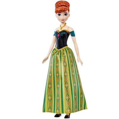 Mattel Disney Frozen Anna (Boneca Divertida Cantora) [Celebração do 100º Aniversário da Disney] [Boneca de Vestir, Boneca Musical] [A partir de 3 anos] HLW56