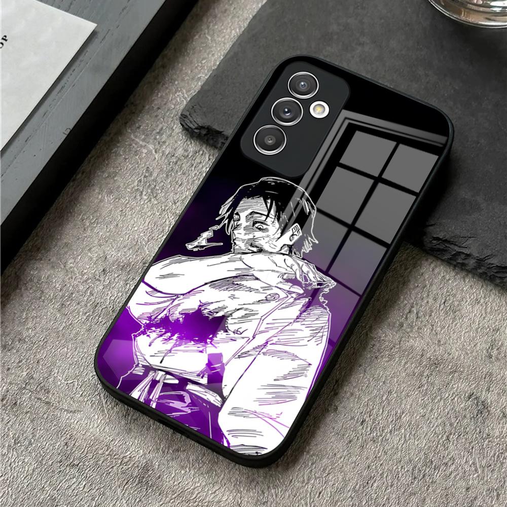 

Чехол для телефона Jujutsu Kaisen Юта Оккоцу Для S25 Ultra Samsung S26 S23 S24 Plus S22 S20 S21 Fe A54 A34 A53 A16 Стеклянная крышка Samsung s23plus