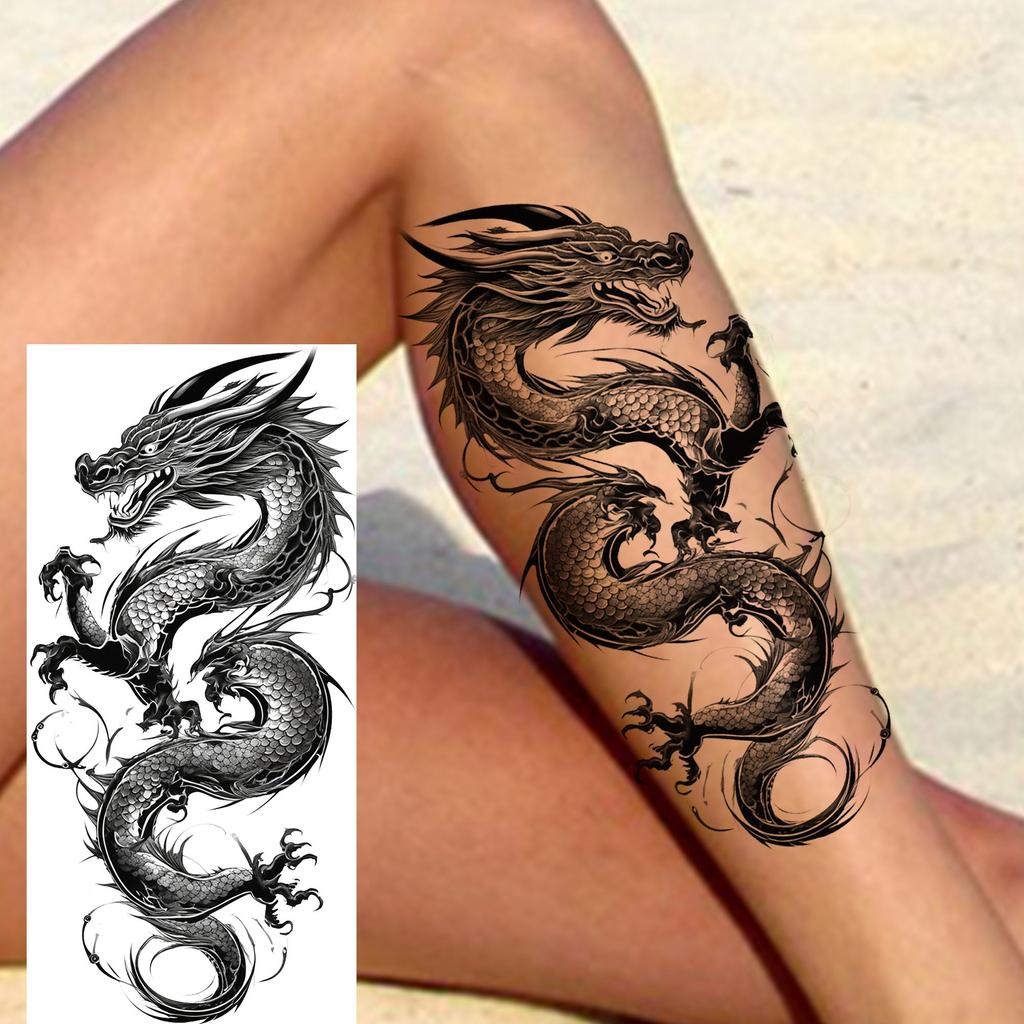 1 Sheet Creative Lion Tiger Family Temporary Tattoos Realistic Eagle Owl Animals Tatoos Waterproof Fake Tattoo Sticker Last Long