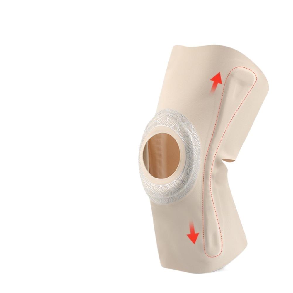 

Pressurized Elastic Sports Knee Pad Joints Protector Thin Design Knee Support Shock- absorption Adjustable M