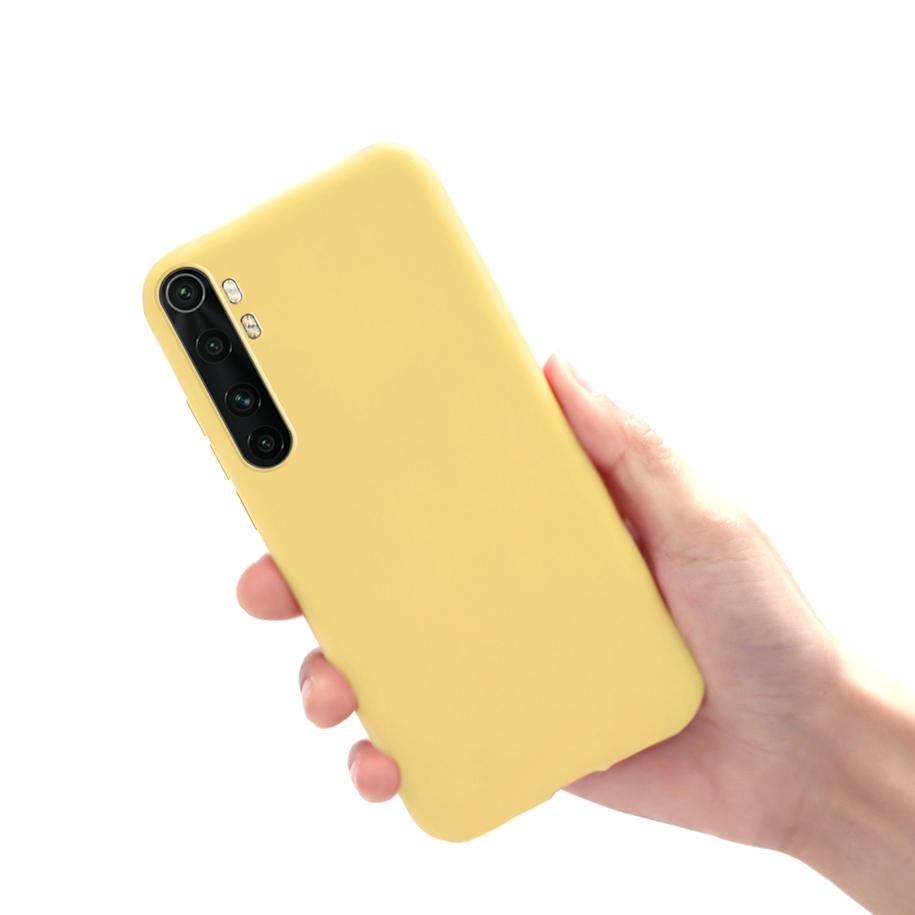For Xiaomi Mi Note 10 Lite Case 6.47  Yellow Black Color Soft Funda Slim Back Cover For Xiaomi Note 10 Lite Mi Note10 Lite Coque Xiaomi Note 10 Lite
