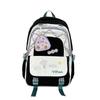 Schoolbag large-capacity schoolbag female high-value high school college student embroidery contrasting color backpack simple Japanese design sense 