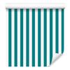 Wallpaper Stripes Turquoise and White, Turquoise Background for Living Room and Bedroom 50x1000