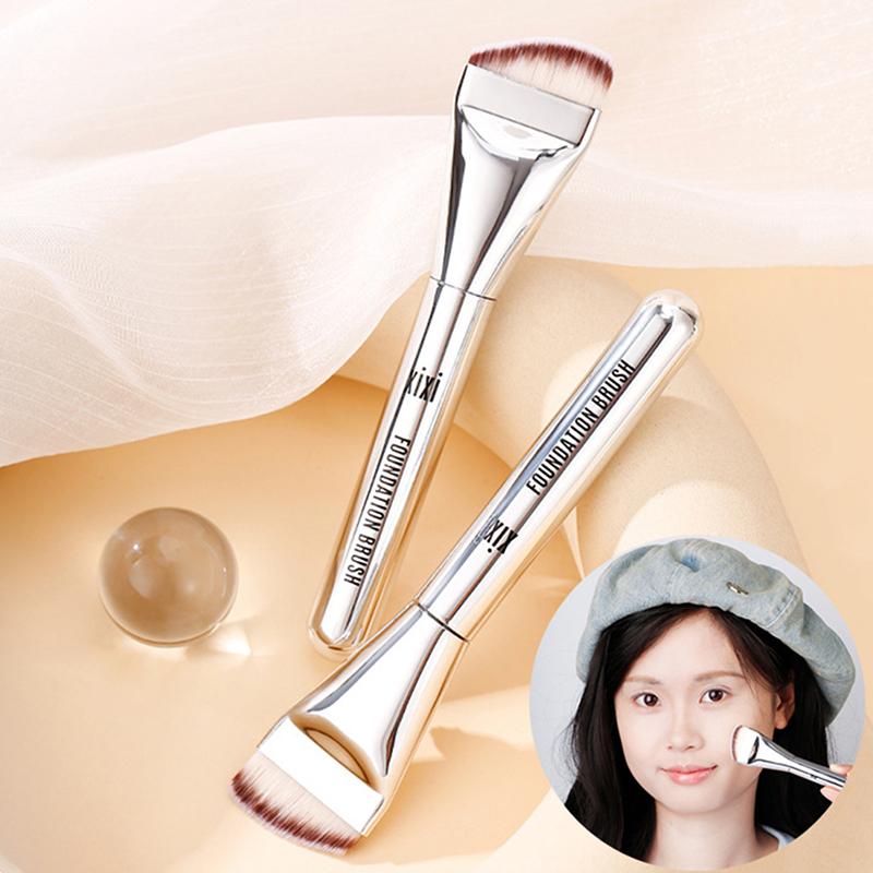 Ultra cienki pędzel do podkładu Lekki i cienki pędzel do konturowania twarzy Płaski pędzel do konturowania Mieszanie podkładu kremowego Pędzel do makijażu