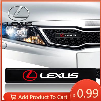 Interior Stickers Car Decorative Light LED Front Hood Grille Emblem Badge Decor For IS250 IS200 CT200h GS300 LS430 RX450h