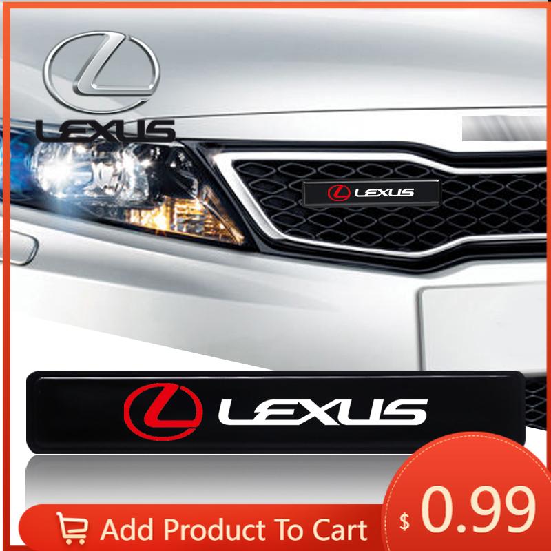 Interior Stickers Car Decorative Light LED Front Hood Grille Emblem Badge Decor For Lexus IS250 IS200 CT200h GS300 LS430 RX450h