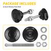 2Pcs Car Push Button Bonnet Hood Pin Lock Clip Kit Aluminum Quick Release Latch Engine Bonne Exterior Parts Universal Black