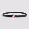 Waist Girl Kids Belt With Silver Heart Unicorn Pattern For Spring Accessory Fashion