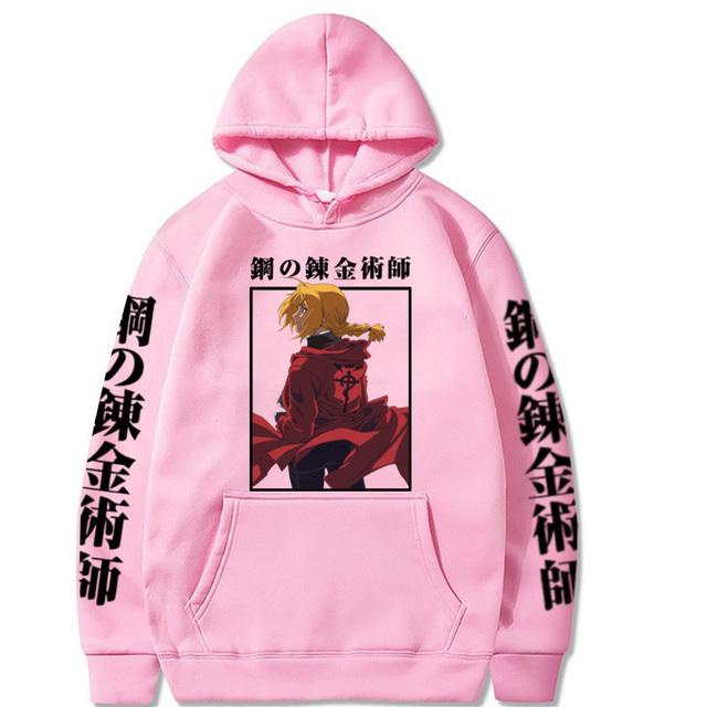 Fullmetal Alchemist Hot Anime Sweatshirt Casual Loose Zip Hoodie Women/Men Manga Pullovers Hip Hop Unisex Zipper Jackets