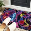 Neon Game Over Kunst Büro Teppich Stuhlunterlage, Spielteppich, Geeignet für Eingangsbereich, Schlafzimmer, Wohnzimmer, Schreibtisch, Weihnachtsgeschenk