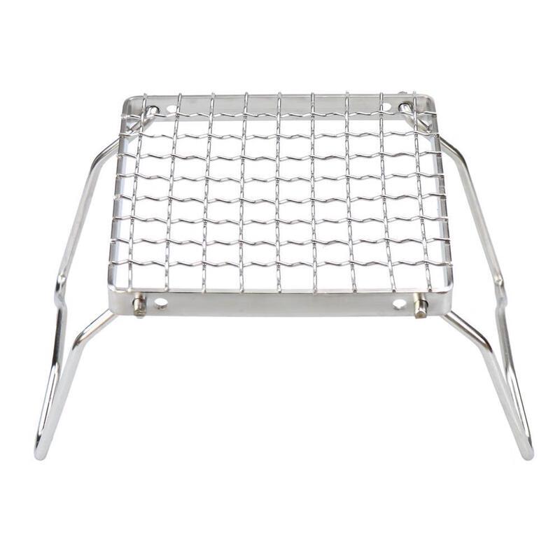 Portable Stainless Steel Mini Folding Grill Stand One Size