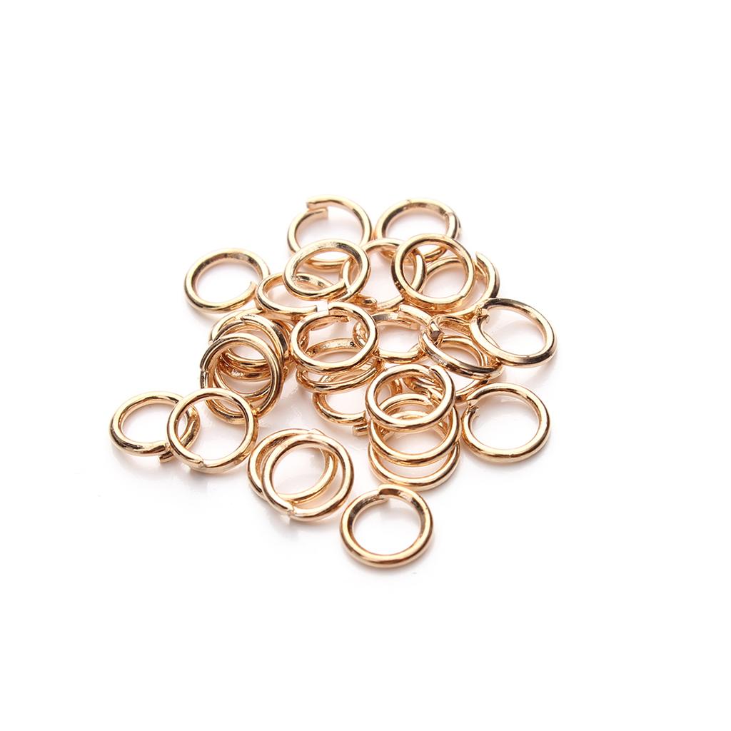 50-200Pcs  3-20mm Single Loops Jump Rings Gold Color Split Rings For Jewelry Making Connectors DIY Bracelet Supplies Accessories