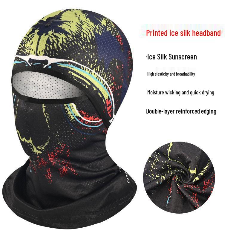 Unisex Summer Cycling & Motorcycle Full Face Windproof Headgear