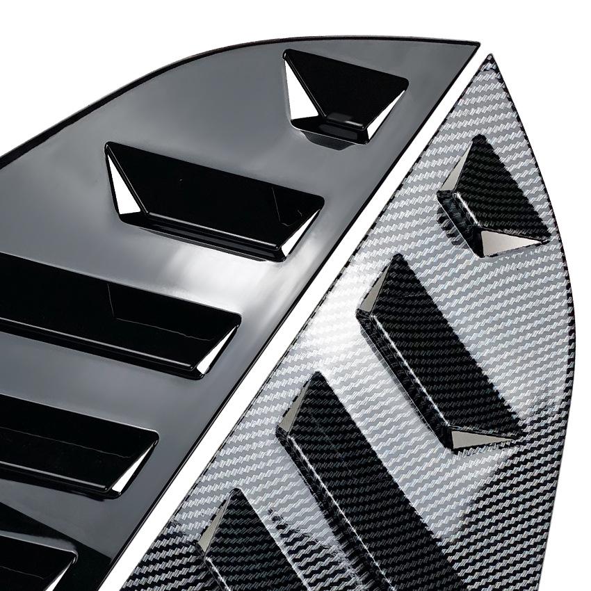 Applicable to Volkswagen Polo MK6 Polo 2018 + car carbon fiber pattern shutter rear window car sticker exterior modification