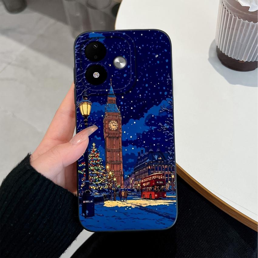 Per Redmi Note 17 4G 5G 17 Pro 17 Pro Max 12 12 Pro Plus 12S 12R Cover per Telefono Modelli Balena Oceanica Protezione Completa Morbido Silicone Liquido Custodia Antiurto
