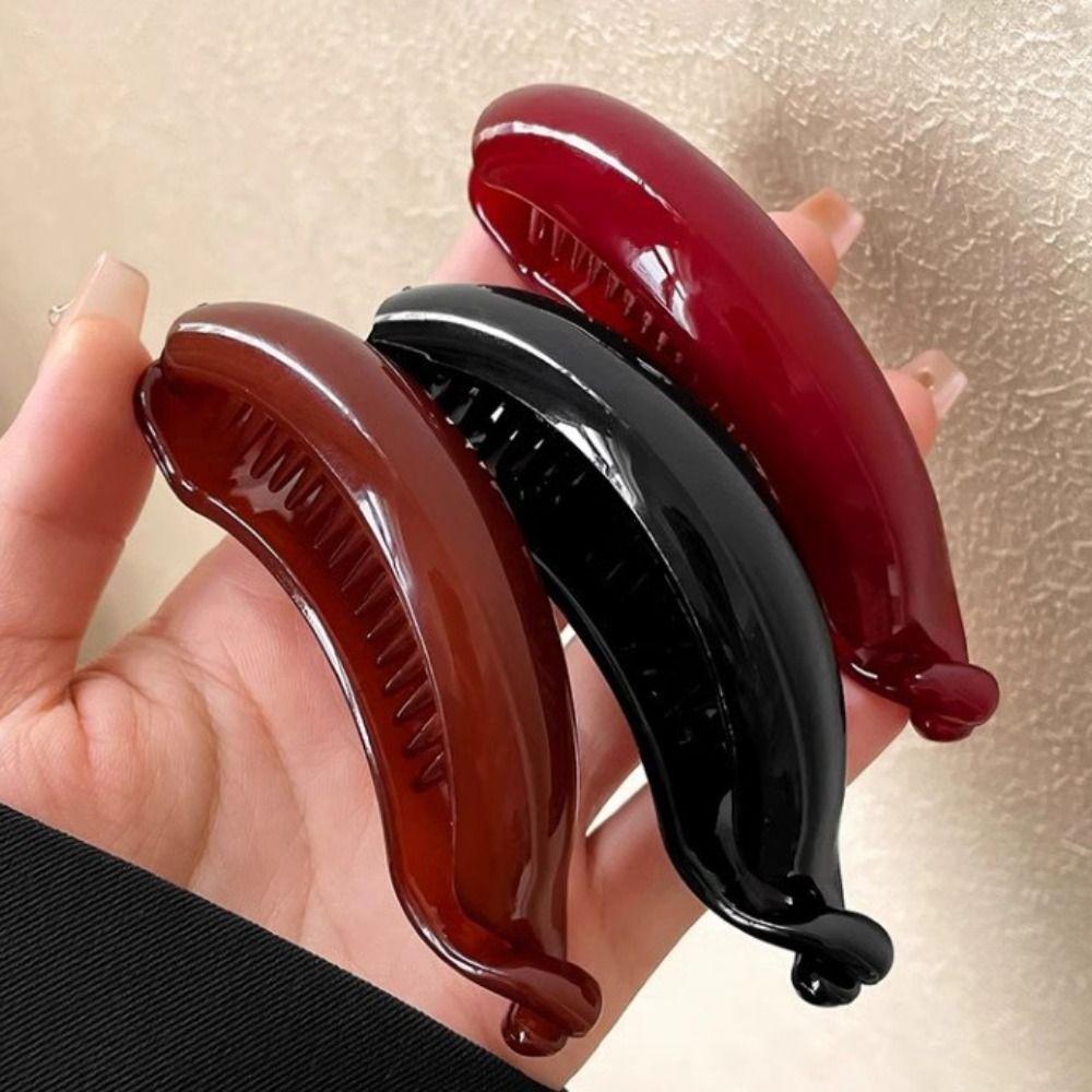 Large Twist Hair Clip Barrettes Womans Hairpins Retro High Ponytail Clip  Girl