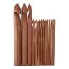 Brown Crochet Hooks Bamboo Bamboo Crochet Knitting Needle  for Knitting Scarves