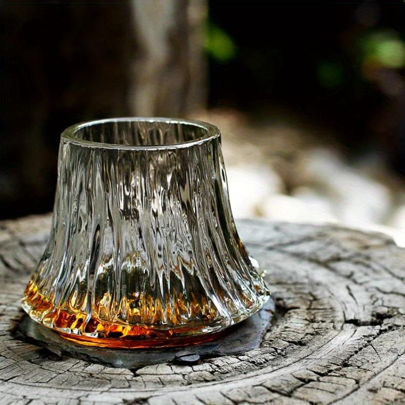 Stylish Coffee Mug Aesthetic Water Cup Ins Design Fuji Mountain Glass Cup Whiskey Glass Dirty Coffee Cup