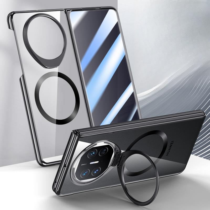 Integrated Shell Film Anti-sight Plating Suitable for Huawei MateX5 Mobile Phone Case Transparent X3 All-inclusive Stand Magnetic Sleeve