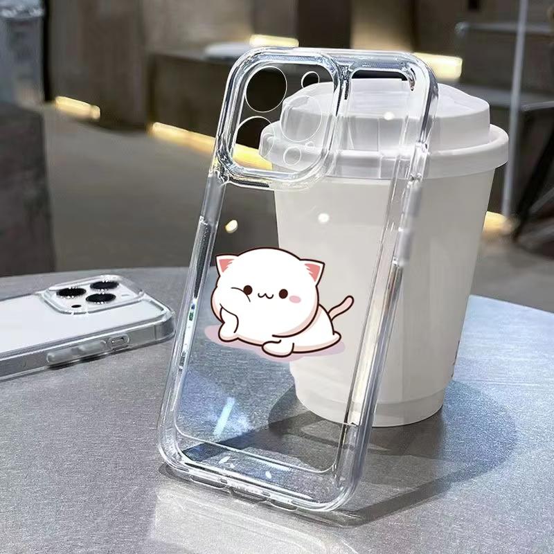 Cute Animal Cat Pattern Phone Case For Xiaomi Mi 15 T Pro 14T 13T 12T Mi 17 Pro 15 14 13 12 11 Lite 5G Clear Bumper Cover