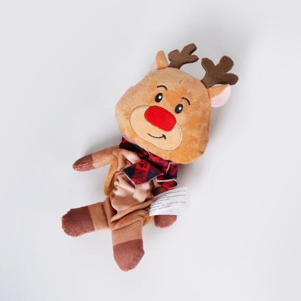 Elf Kauspielzeug Haustier Quietschgeräusch Spielzeug Niedliches Tier Quietsch Hundespielzeug Welpe Weihnachtsgeschenk