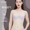 Lace Underwear Big Breasts Show Small Breasts with Summer Thin Women's Bras Breathable Bras Women Gather