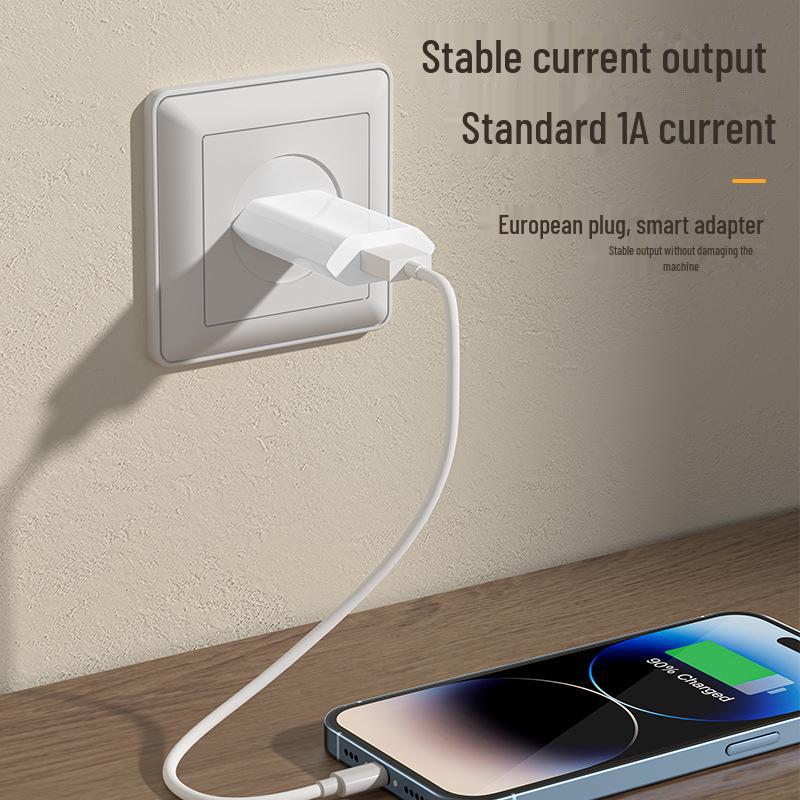 4. Generation 5V1A USB-Ladegerät nach europäischem Standard mit Flachsteckeradapter