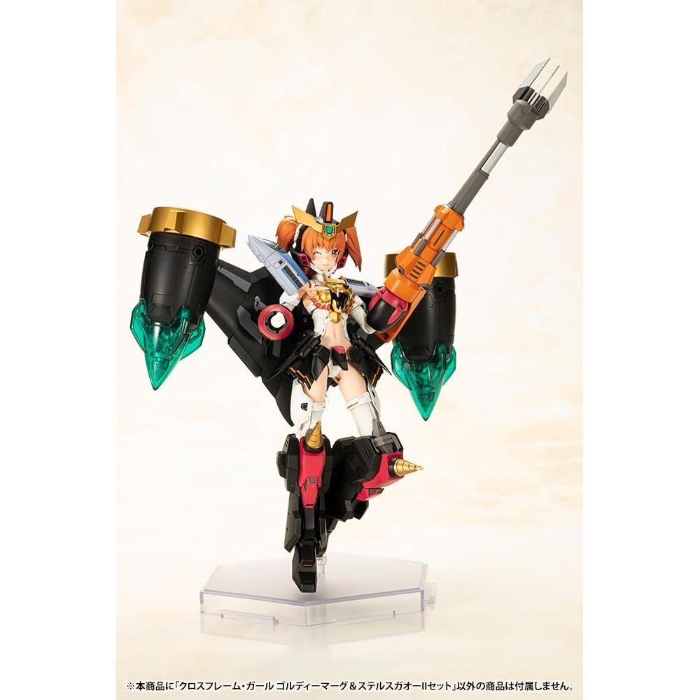 Kotobukiya Rey de los Valientes GaoGaiGar Cross Frame Girl Goldy Marg y Stealth Gao II Set Altura Aprox. Modelo de plástico sin escala de 120 mm