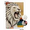 Pearl Painting Art Painting Kit for Adults and Beginners, Majestic Lion Head Sparkling Painting Craft Home Wall Decor Handmade Gift