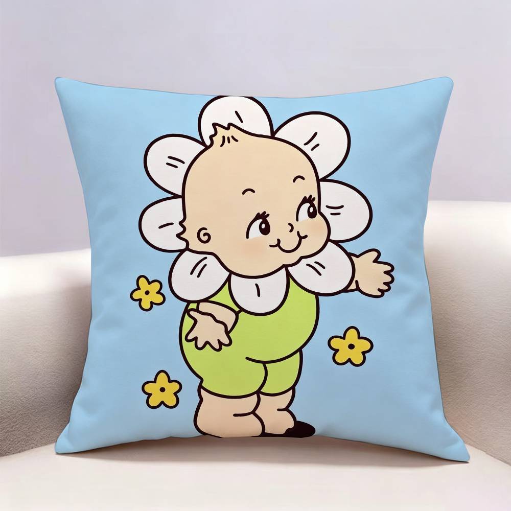 Cartoon KKewpie Doublesided print Pillow Case for Sofa Living Room Home office Decor Protective Cover