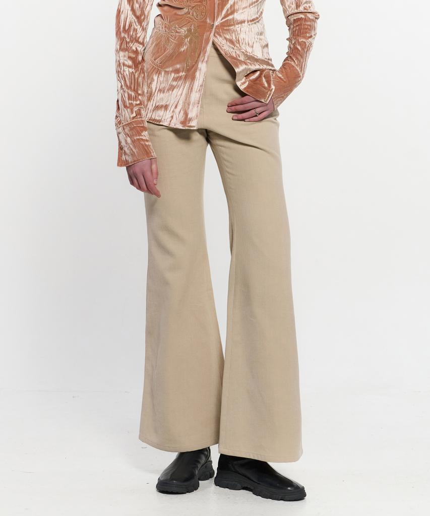 Kimjisu Stripe Bootcut Pants _ Beige