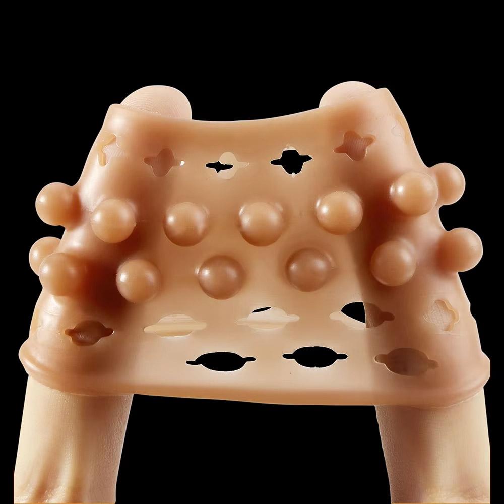 Penis Ring Penis Sleeve Enlargement Silicone Penis Sleeve Male Sex Toys for Couples Super Soft Stretchable Male Sex Toys Adult Toys