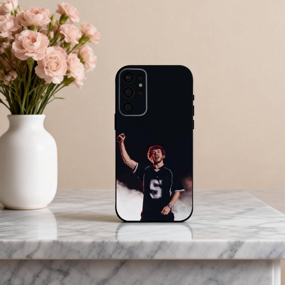 SINGER J-Jack H-Harlow-W Phone Case For Samsung S25,24,23,22,30,21,10,9,Ultra,Plus,Lite,FE,4,5 G Soft Black Case
