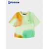 FUSION Women's Slim-Fit Knitted Short Sleeve T-Shirt