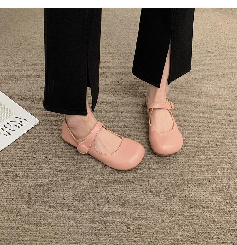 Französische Mokassins mit weicher Sohle Damen 2025 neu Sommer vielseitig flachsohlige Einzelschuhe Sommer flachmündige Mary Jane Schuhe