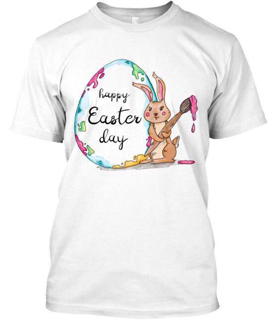 

Пасхальный день - Счастливая футболка Сделано в США Размер от S до 5XL L