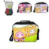 Cute Lankybox Cartoon Insulated Lunch Bag With Durable Oxford Material And Easy To Clean Design